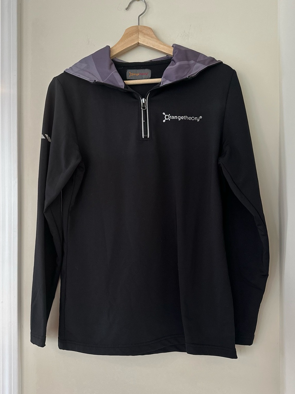 Orangetheory Black Quarter Zip Performance Pullover